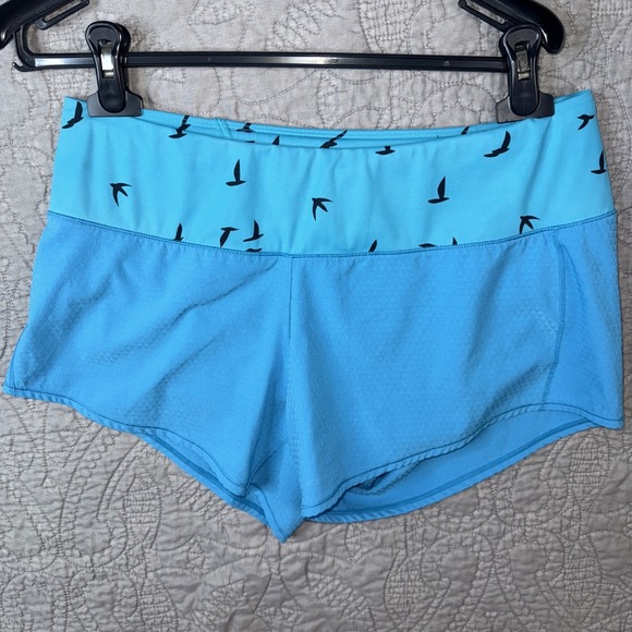 NWOT Oiselle 4" Roga Shorts - Size 6-Robin Blue - Running By and For Women - Picture 2 of 14